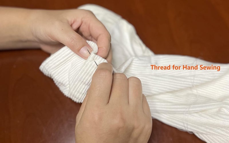 simthread All Purpose Thread Polyester 6 Black, 400 Yards Each with 16 Needles for Hand Sewing, and Thread for Quilting Piecing Sewing Machines - Image 5